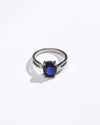 Daily Wear Blue Sapphire (Neelam) Ring – 925 Silver - 1102N4