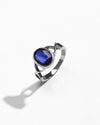 Premium Blue Sapphire (Neelam) Ring – 925 Silver - 1105B
