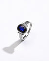 Natural Blue Sapphire (Neelam) Ring – 925 Silver - #1134B