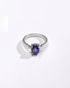 Daily Wear Blue Sapphire (Neelam) Ring – 925 Silver - 1136N4