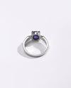 Daily Wear Blue Sapphire (Neelam) Ring – 925 Silver - 1136N4
