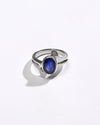 Elegant Blue Sapphire (Neelam) Ring – 925 Silver - 1151B