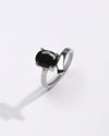 Simple Blue Sapphire (Neelam) Ring – 925 Silver - #1202N4