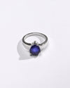 Blue Sapphire (Neelam) Ring – Precision Cut, 925 Silver - #1203N4