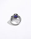 Smart Blue Sapphire (Neelam) Ring – 925 Silver - #1244B - Myra