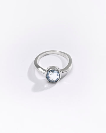 Premium Blue Sapphire (Neelam) Ring in 925 Silver - #1201B - Myra