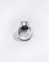 Premium Blue Sapphire (Neelam) Ring in 925 Silver - #1199NR8 - Myra