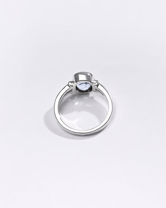 Premium Blue Sapphire (Neelam) Ring in 925 Silver - #1148B - Myra