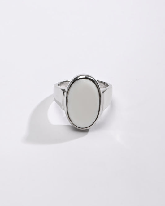 Luxe Opal (Doodhiya) Ring – 925 Silver - #1224B