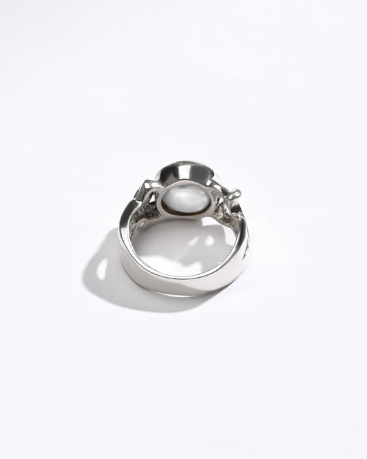 Classic Pearl (Moti) Ring – 925 Silver - #1134B