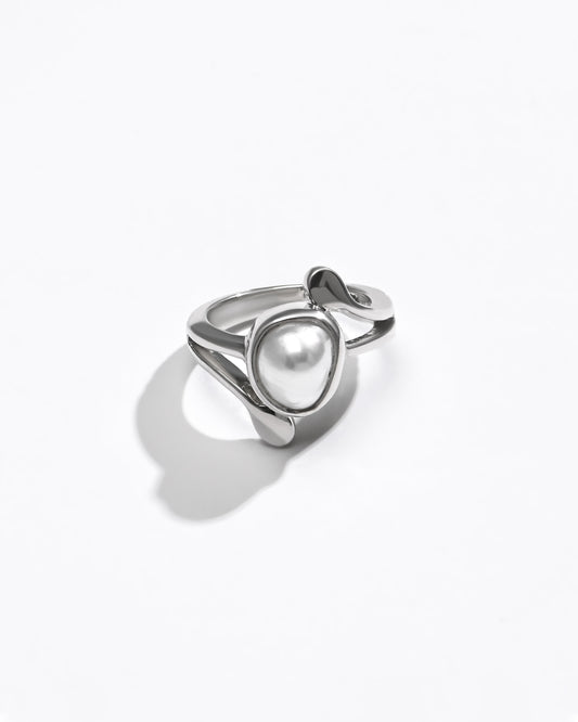 Velvet Pearl (Moti) Ring – 925 Silver - #1253 U
