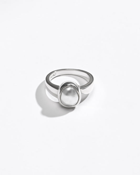 Bold Pearl (Moti) Ring – 925 Silver - #1200 U