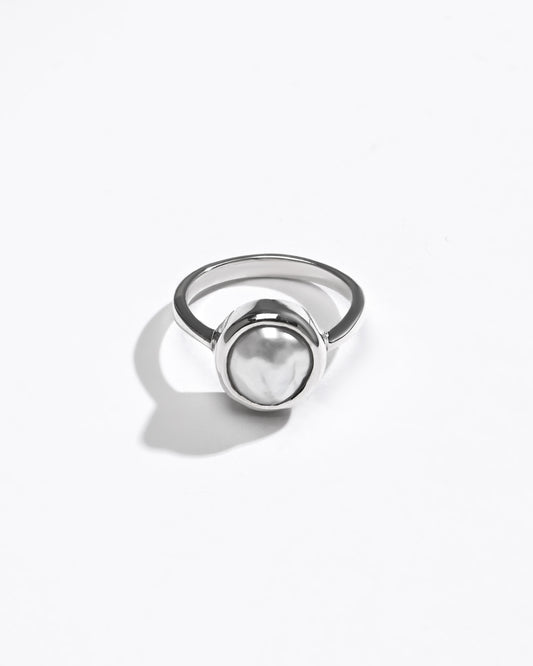 Opulent Pearl (Moti) Ring – 925 Silver - #1216 R