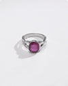 Ruby (Manik) Ring – 925 Silver Crafted - #1104B