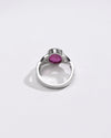 Ruby (Manik) Ring – 925 Silver Crafted - #1104B