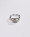Navratna (Navgrah) Ring – 925 Silver Crafted - 1104 - Myra