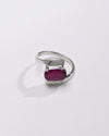 Stylish Ruby (Manik) Ring – 925 Silver - #1138N4