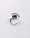 Stylish Ruby (Manik) Ring – 925 Silver - #1138N4