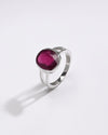 Classic Ruby (Manik) Ring – 925 Silver - #1150B