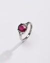 Daily Wear Ruby (Manik) Ring – 925 Silver - #1175N4
