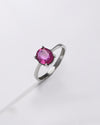Bold Ruby (Manik) Ring – 925 Silver - #1216N4