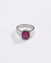 Statement Ruby (Manik) Ring – 925 Silver - #1224B