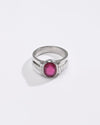 Deep Red Ruby (Manik) Ring – 925 Silver - #1236B