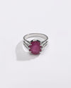 Luxury Ruby (Manik) Ring – 925 Silver - #1237N6