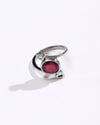 Refined Ruby (Manik) Ring – 925 Silver - #1273B