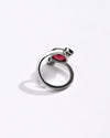 Refined Ruby (Manik) Ring – 925 Silver - #1273B