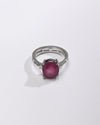 Designer Ruby (Manik) Ring – 925 Silver - #1281N4