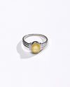 Classic Yellow Sapphire (Pukhraj) Ring – 925 Silver - #1134B