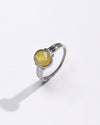 Classic Yellow Sapphire (Pukhraj) Ring – 925 Silver - #1134B
