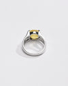 Bold Yellow Sapphire (Pukhraj) Ring – 925 Silver - #1237