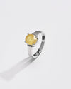 Rich-Hue Yellow Sapphire (Pukhraj) Ring – 925 Silver - #1200