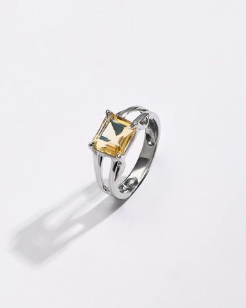 Golden Topaz (Sunahara Pukhraj) Ring – 925 Silver Crafted - #1106N4 Re - Myra