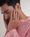 Elegant Ruby (Manik) Ring – 925 Silver - #1182B
