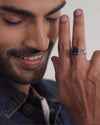 Everyday Classic Blue Sapphire (Neelam) Ring – 925 Silver - #1237N6