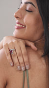 Vintage Ruby (Manik) Ring in 925 Sterling Silver - #1103